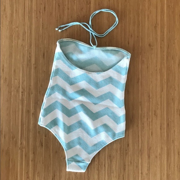 Anthropologie Undrest Knitted Chevron Swimsuit, XS - Picture 4 of 4